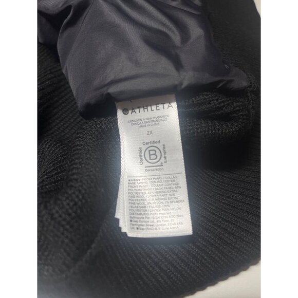 Athleta Hanover Hybrid Vest Puffer Jacket Black Size 2X Ladies - Picture 8 of 10